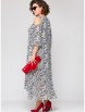 Нарядное платье артикул: 7234 бело-серый принт от Eva Grant - вид 8