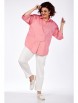 Брючный костюм артикул: М-1206А розовый, белый от Карина Делюкс - вид 5