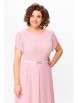 Платье артикул: 741 нежно-розовый в белый горох от Swallow - вид 4