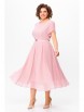 Платье артикул: 741 нежно-розовый в белый горох от Swallow - вид 5
