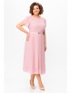 Платье артикул: 741 нежно-розовый в белый горох от Swallow - вид 8