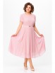 Платье артикул: 741 нежно-розовый в белый горох от Swallow - вид 1