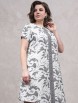 Платье артикул: 1626-2 белый/серый от Avanti - вид 1