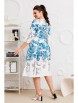 Нарядное платье артикул: 1-2662 белый/бирюза от Romanovich Style - вид 6