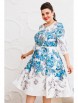 Нарядное платье артикул: 1-2662 белый/бирюза от Romanovich Style - вид 7