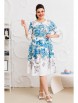 Нарядное платье артикул: 1-2662 белый/бирюза от Romanovich Style - вид 1