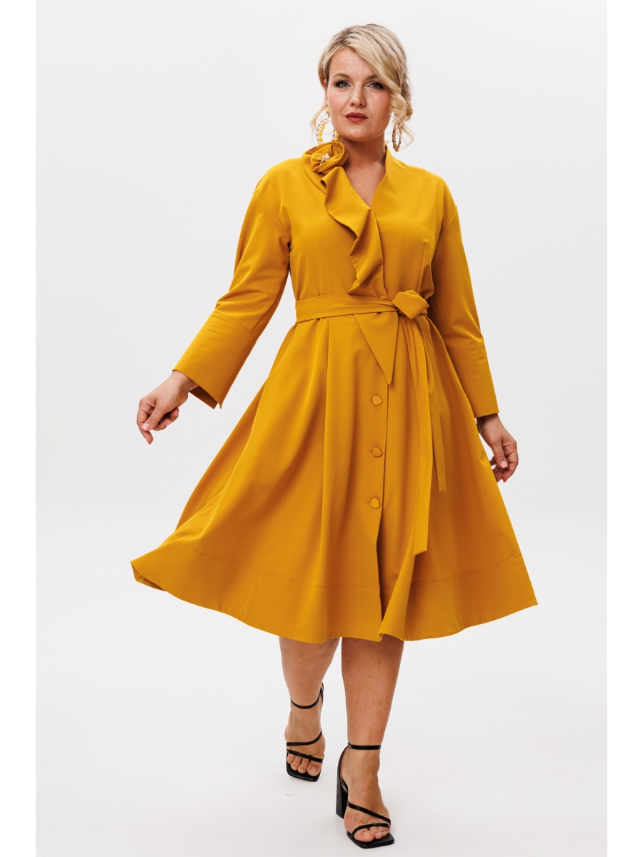 Платье 1208.1 горчица
