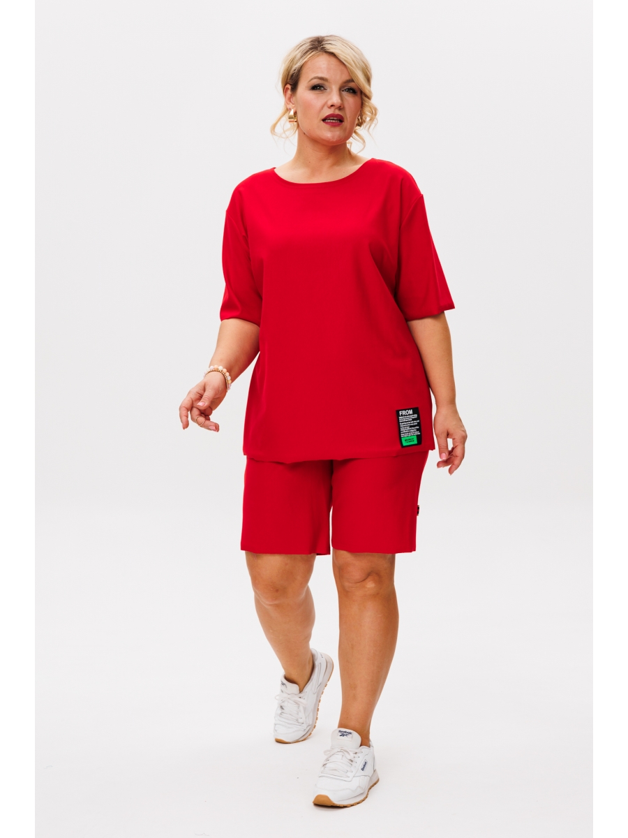 Костюмы с шортами 1220 красный 7101₽