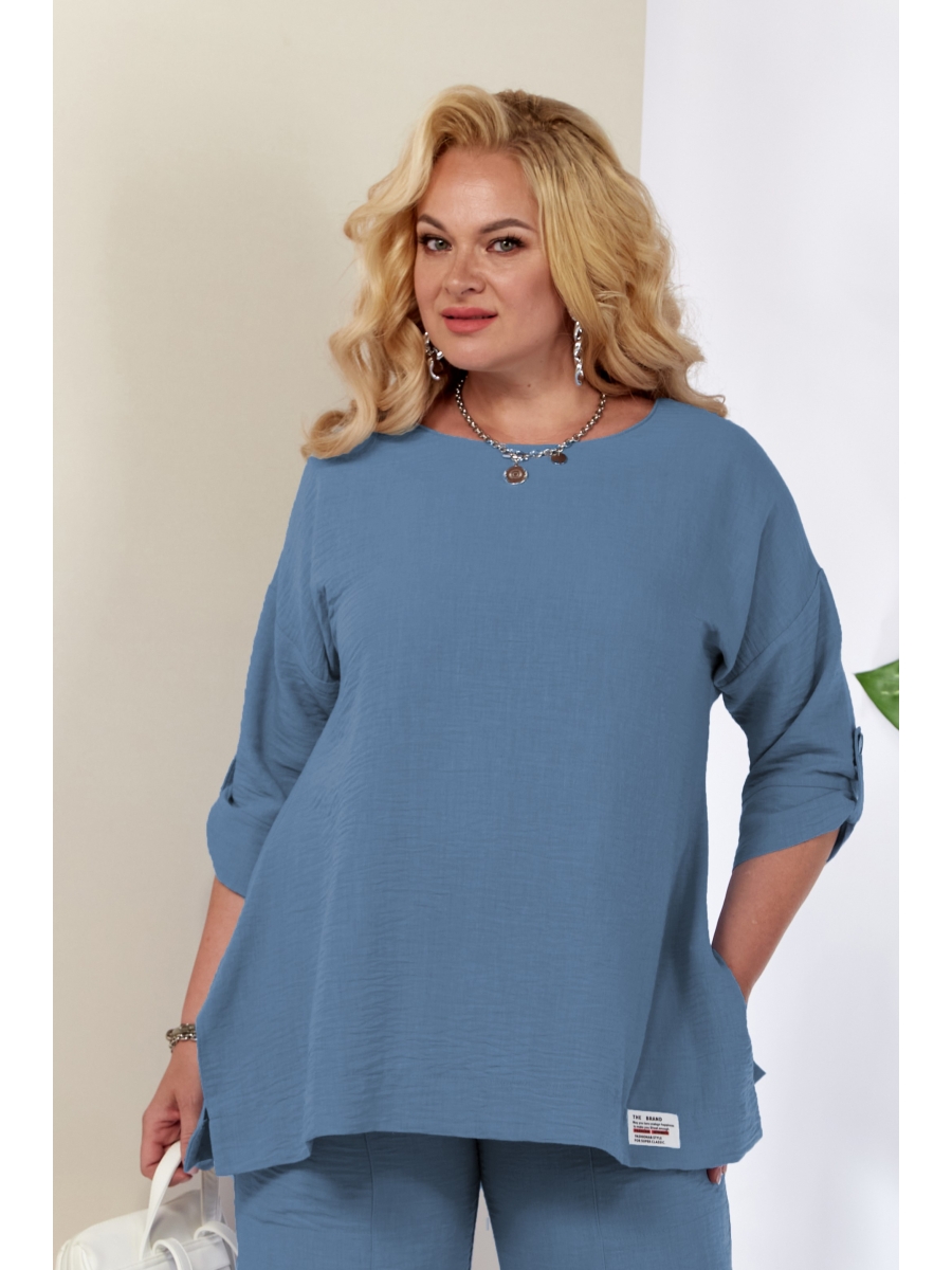 Блузка 1257 деним 3696₽