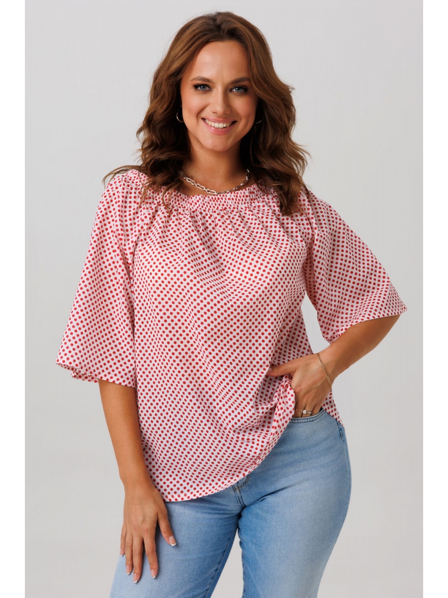 Блузка 1252 красный 3376₽