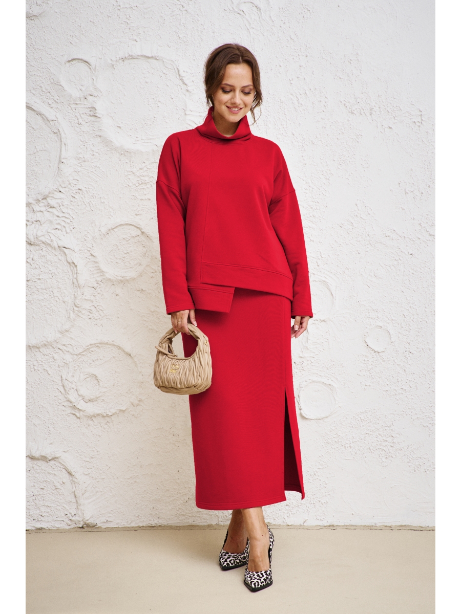 Юбочные костюмы 10503 красный 7421₽