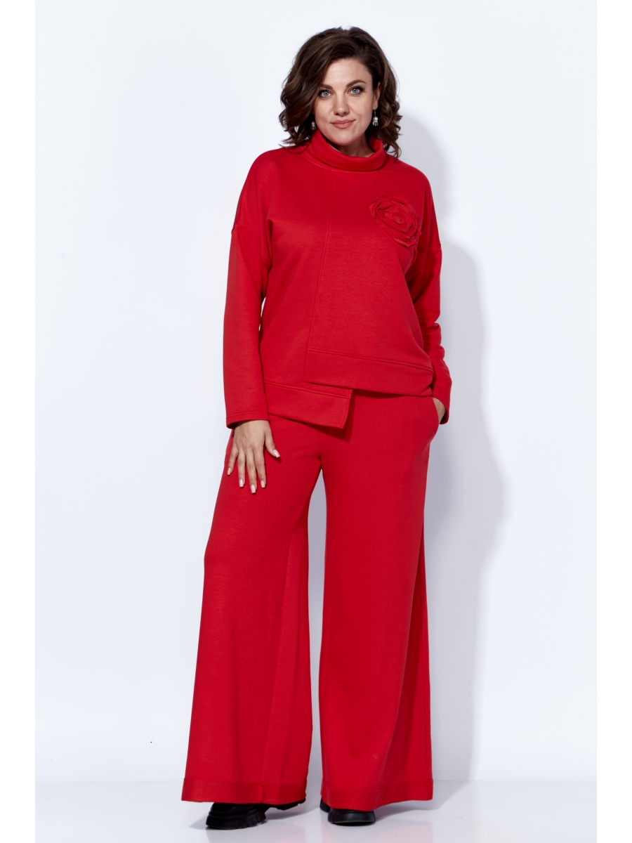 Брючные костюмы 11522 красный 7101₽