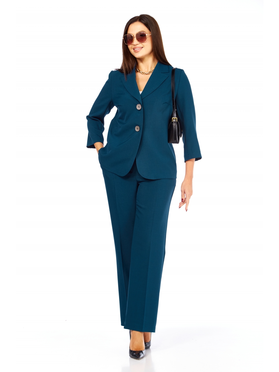 Брючные костюмы 25202 морская волна 7586₽