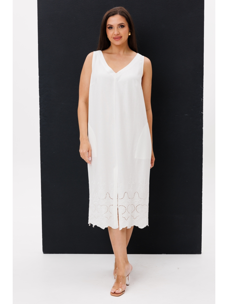 Платье 48501 белый 7906₽