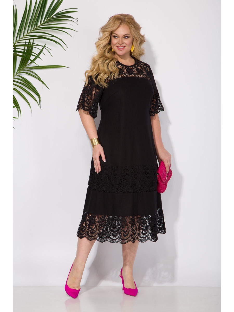 Платье М1428 черный 9681₽