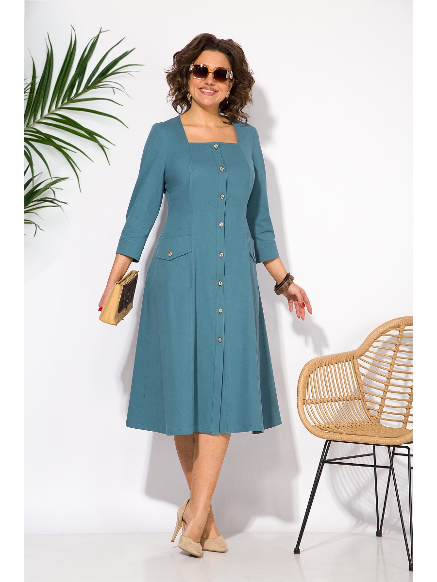 Платье М1430 морская волна 6674₽