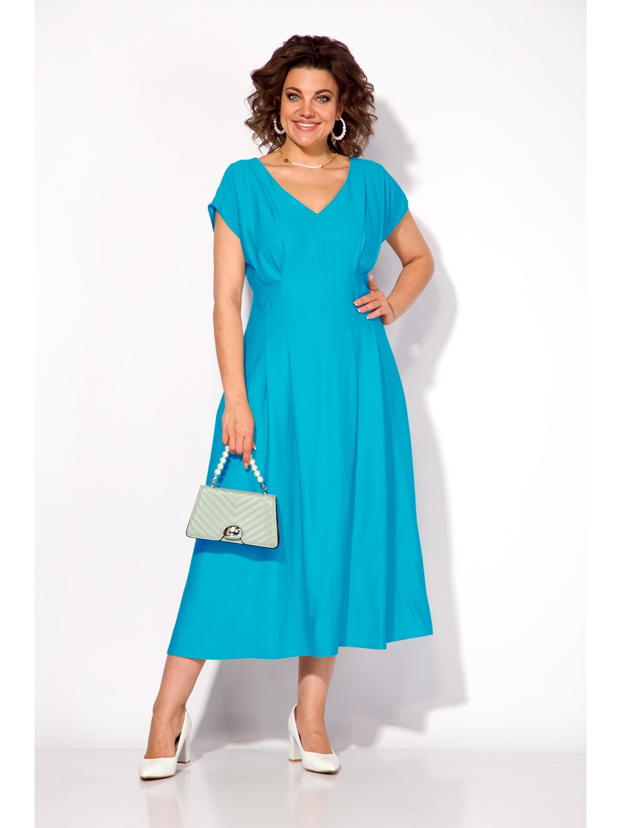 Платье М1460 ярко-голубой