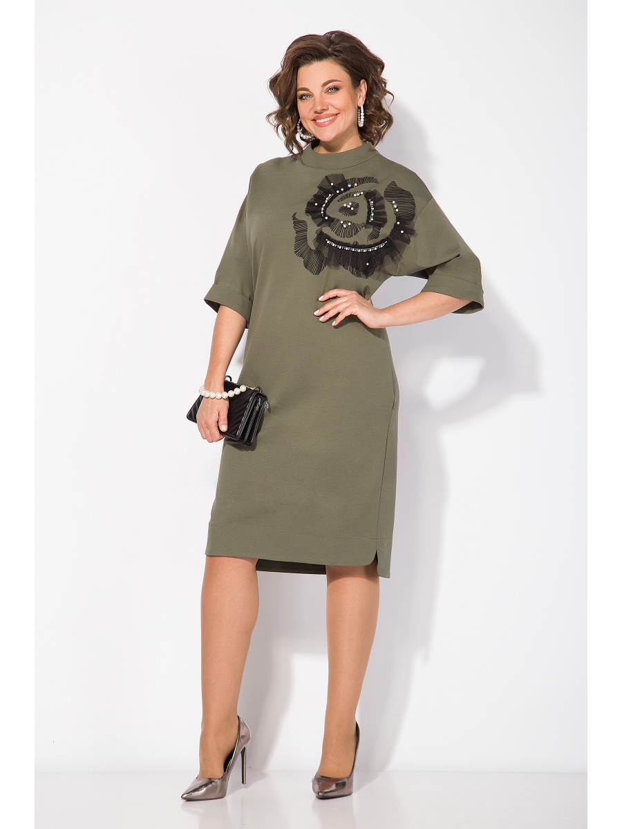 Платье М1464 хаки 8556₽