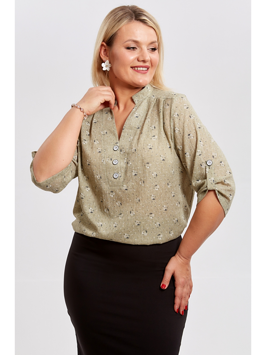 Блузка 62419 хаки 4462₽