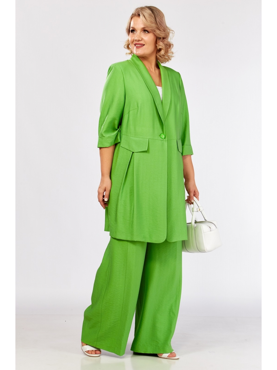 Брючные костюмы 1281-1 зеленый
