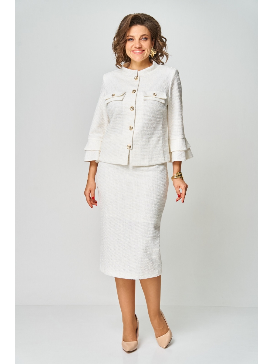 Юбочные костюмы 1513-1 белый