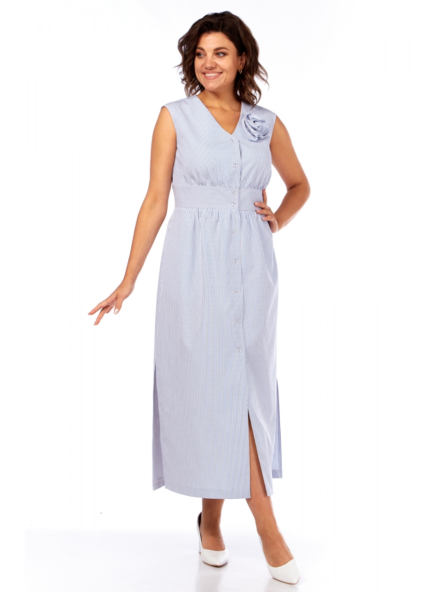 Сарафаны 2379 белая полоска на светло-голубом 6664₽