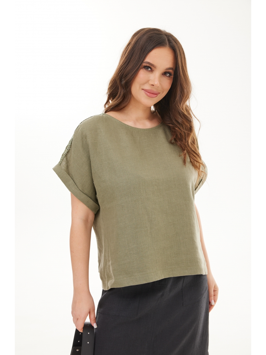 Блузка 1175 олива 5268₽