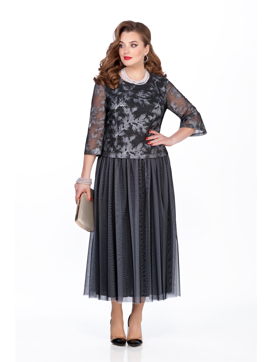 

Платье 262-1, Серый;черный, 262-1