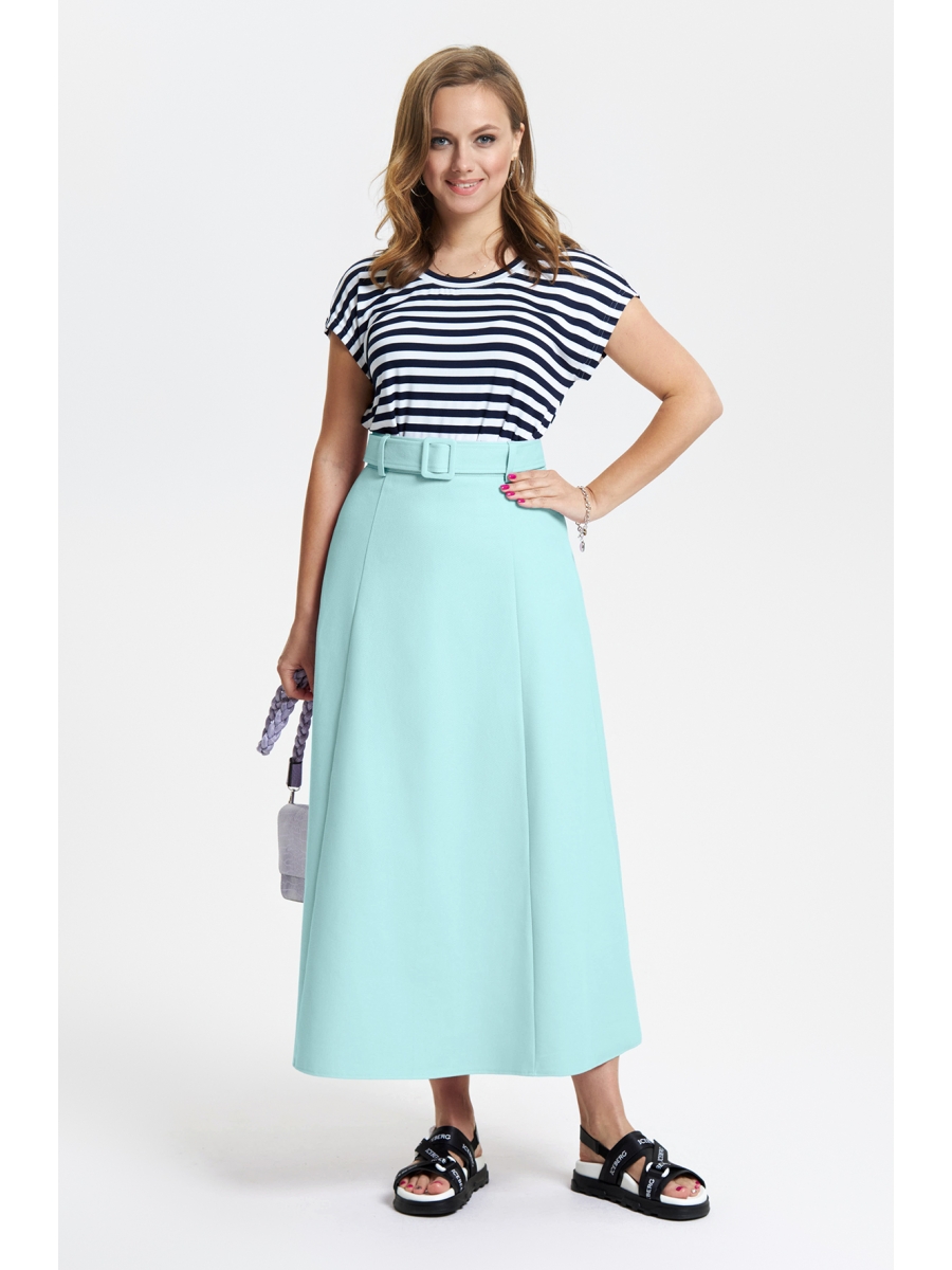 

Юбочные костюмы 2629 бирюза, Бирюзовый;мультиколор, 2629 бирюза