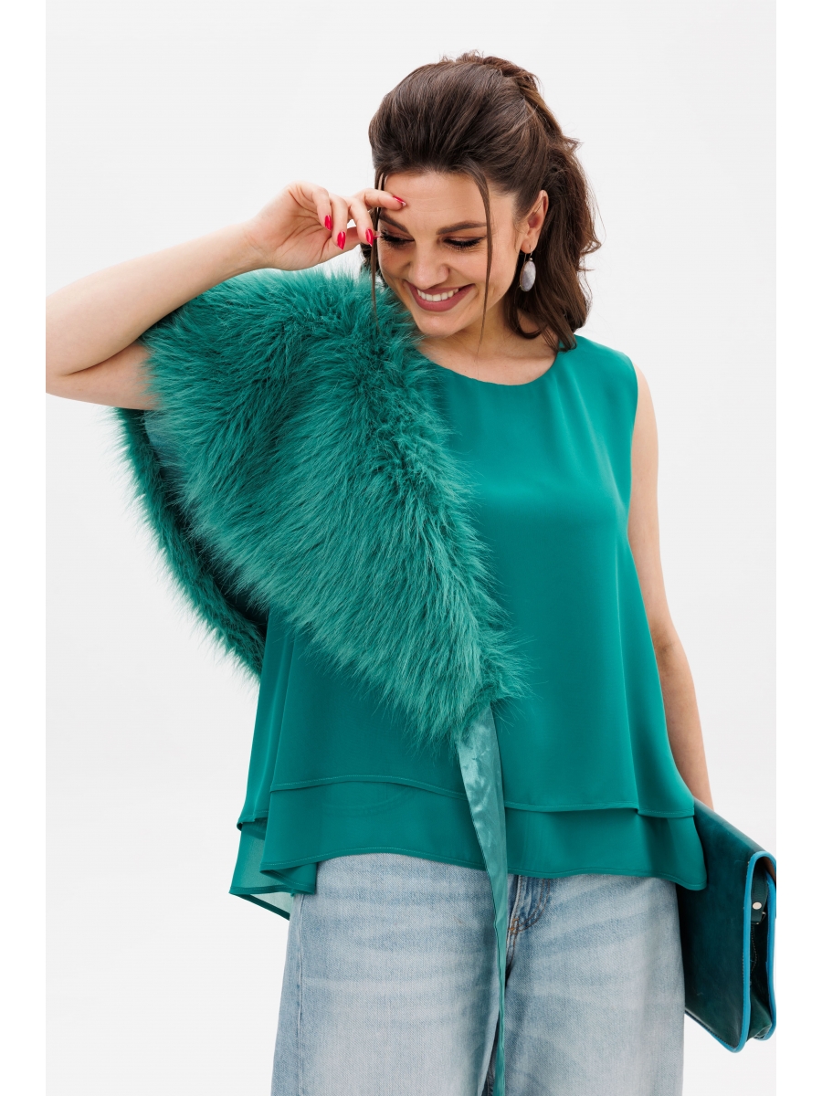 Блузка 1349 изумрудное спокойствие 3861₽