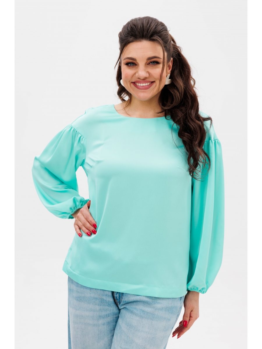 Блузка 1361 свежесть мяты 4831₽