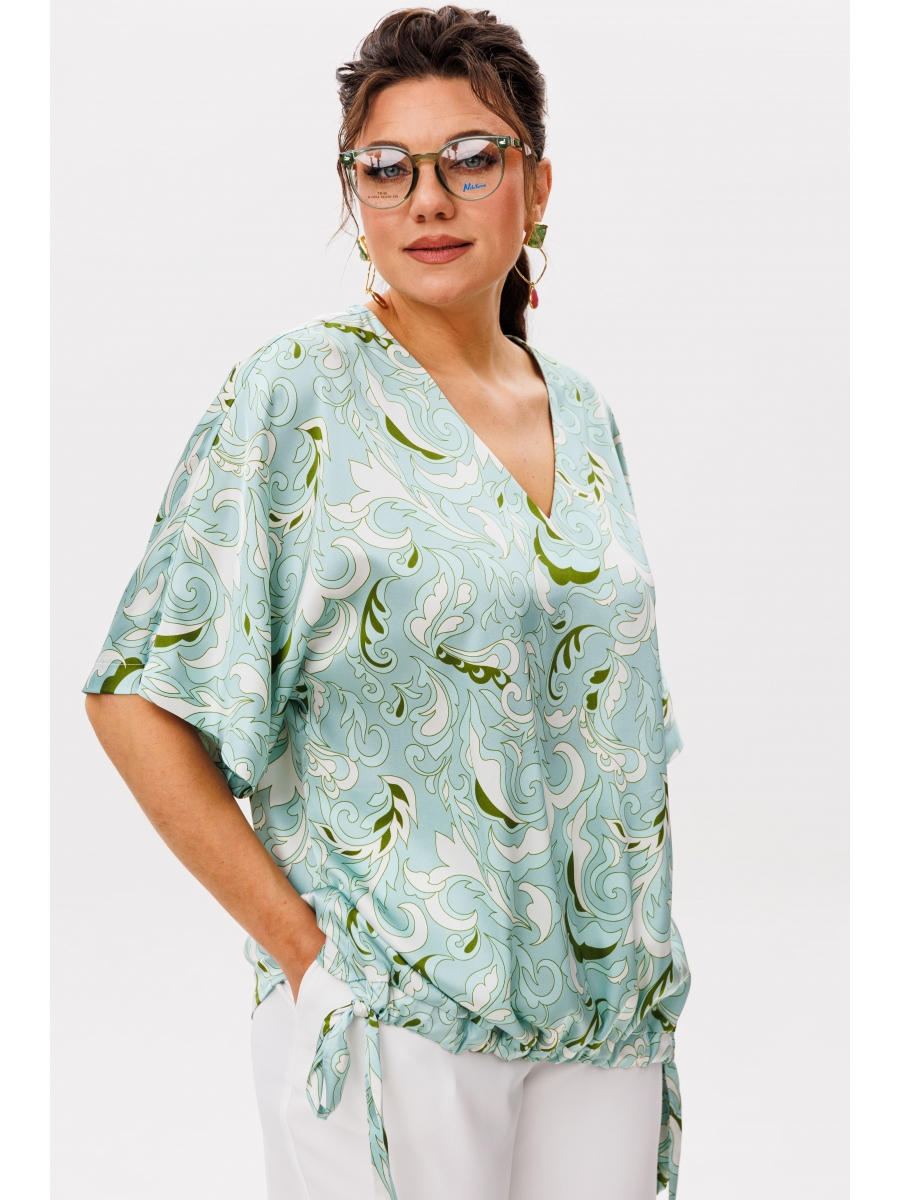 Блузка 1606 мятный танец