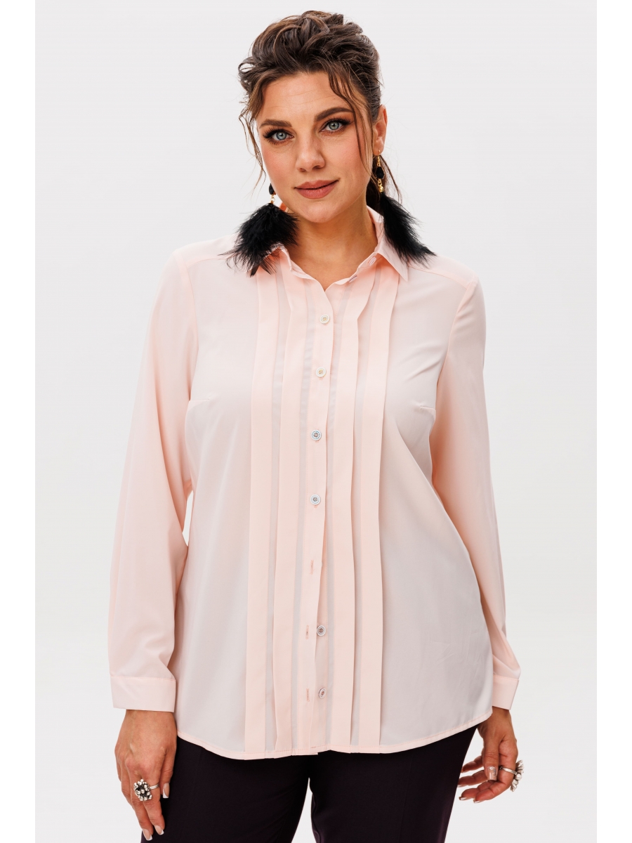 Блузка 1568 нежный персик 4346₽