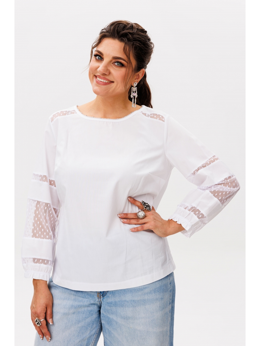 Блузка 1627 сахарная вуаль 4511₽