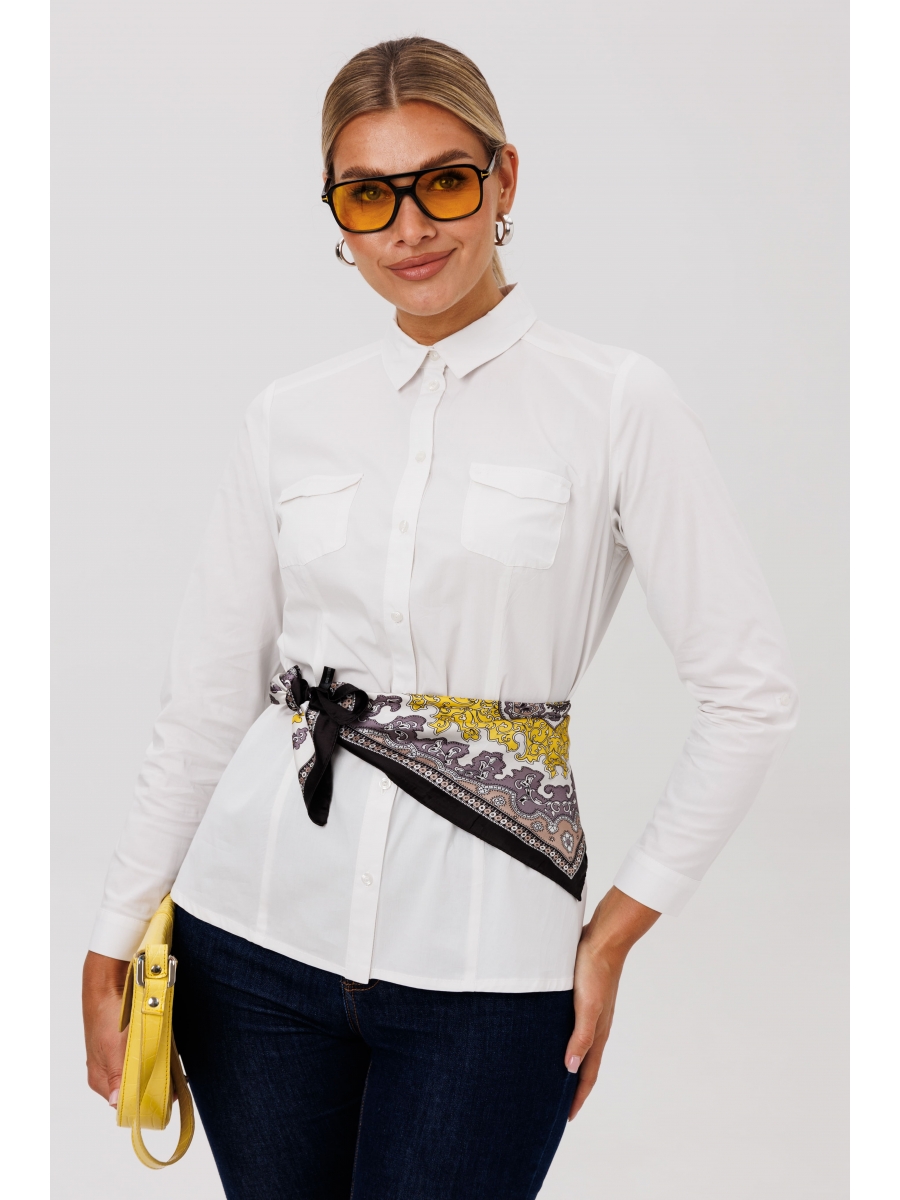 Блузка 1680 кокосовая пастила 3541₽