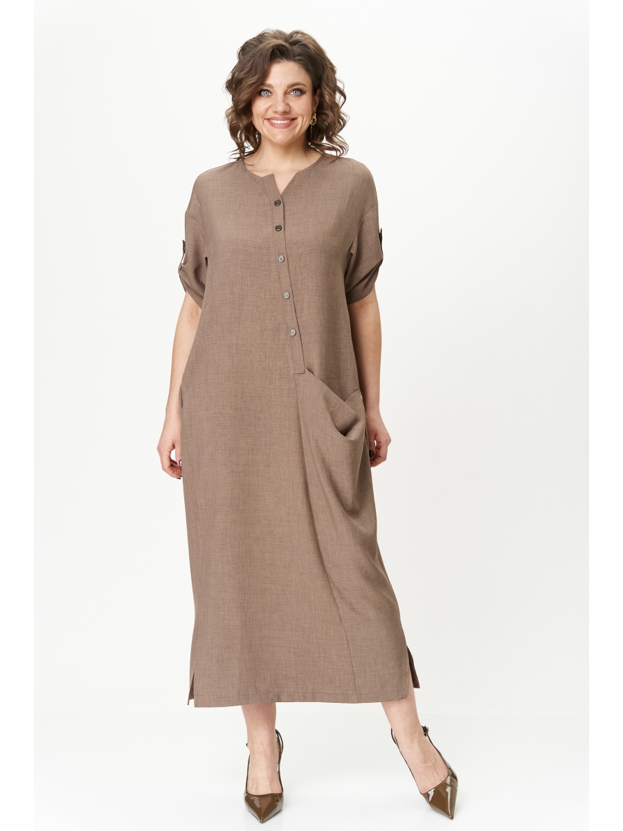 Платье 20944 шоколад 7198₽