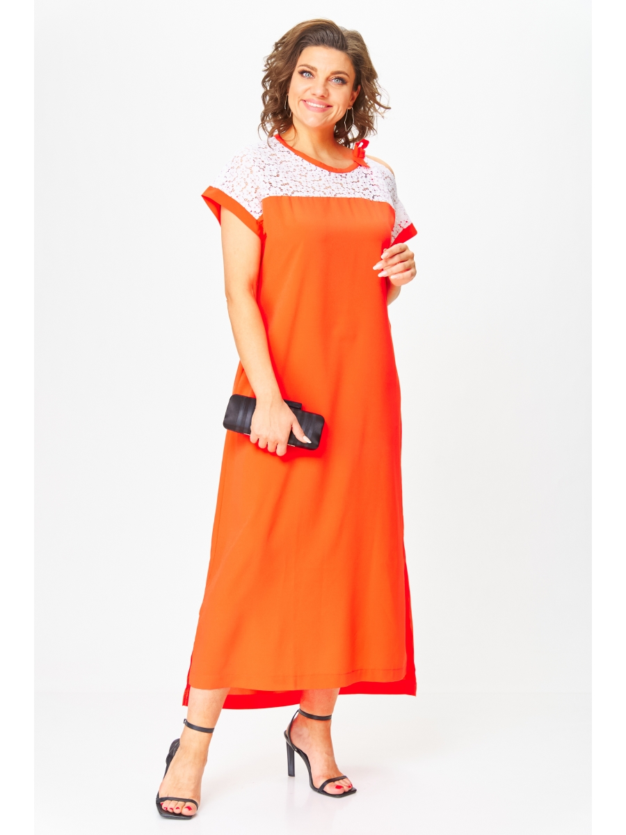 Платье 2063/1 оранжевый