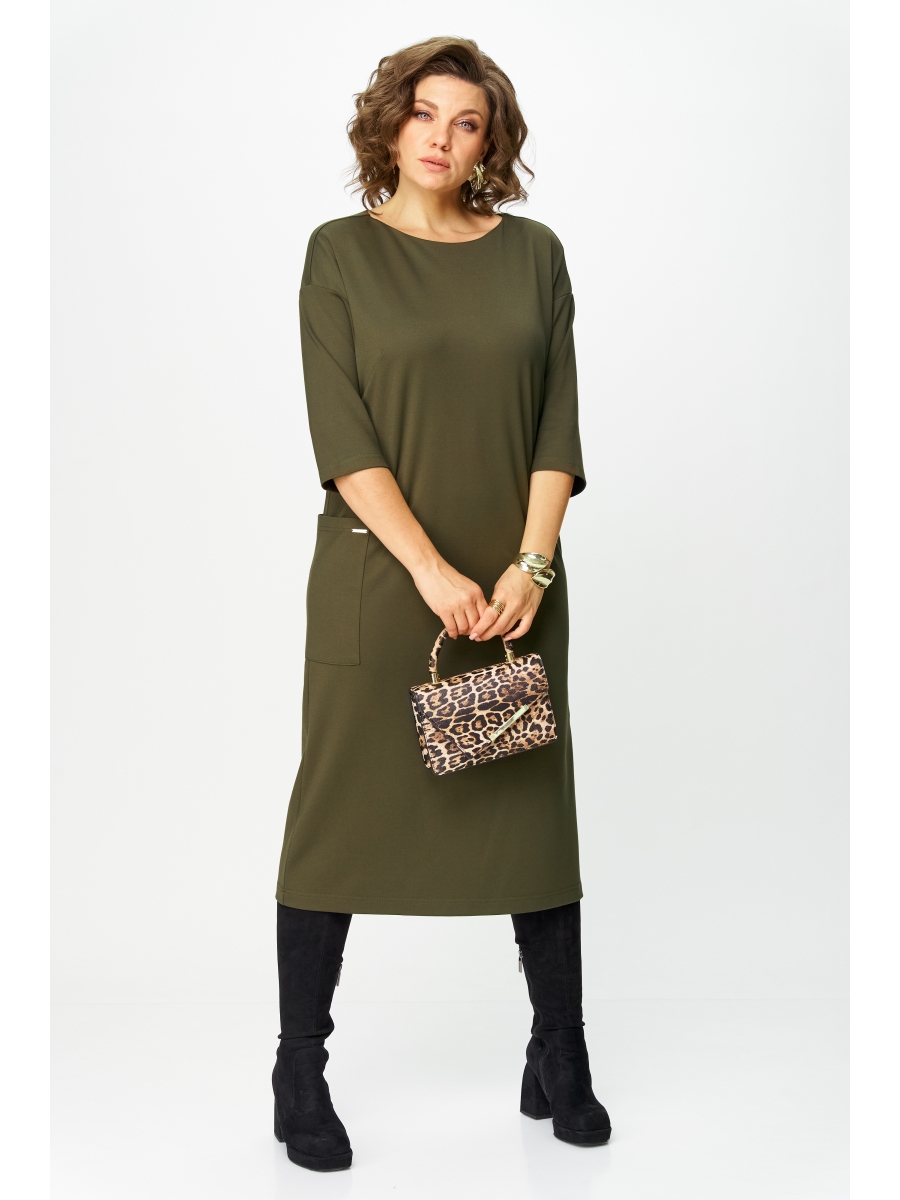 Платье 20802 хаки 6839₽