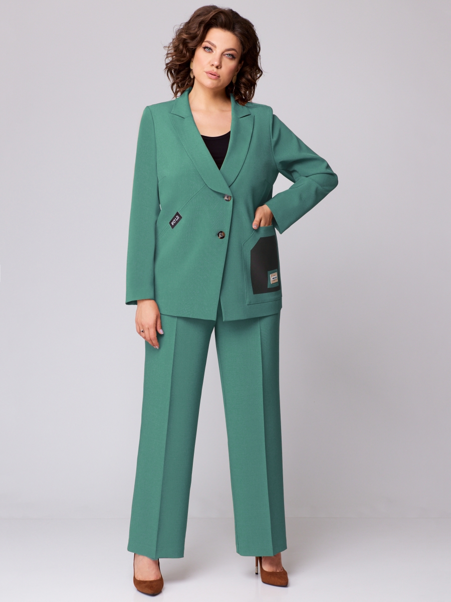 Брючные костюмы 1205 зеленый 10194₽