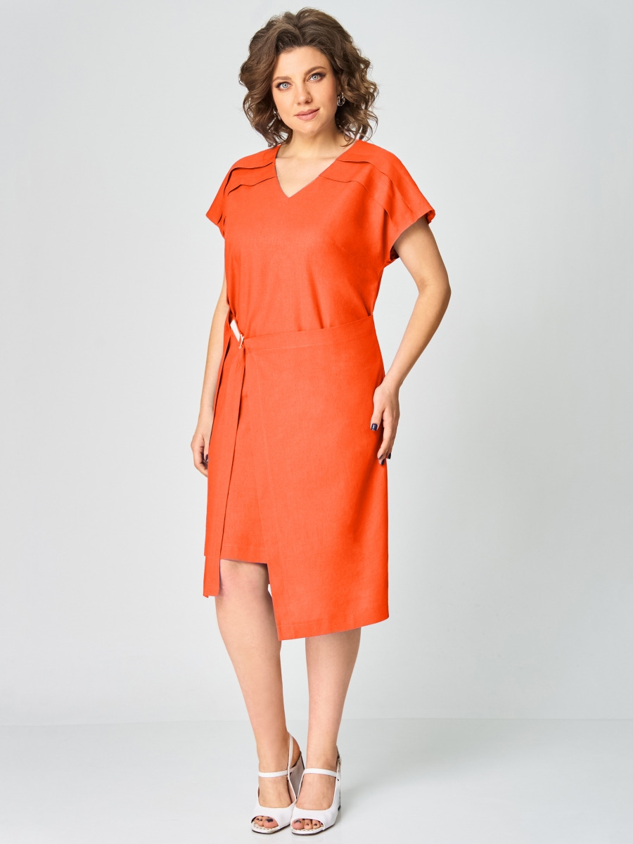 Платье 1274 оранжевый 9904₽