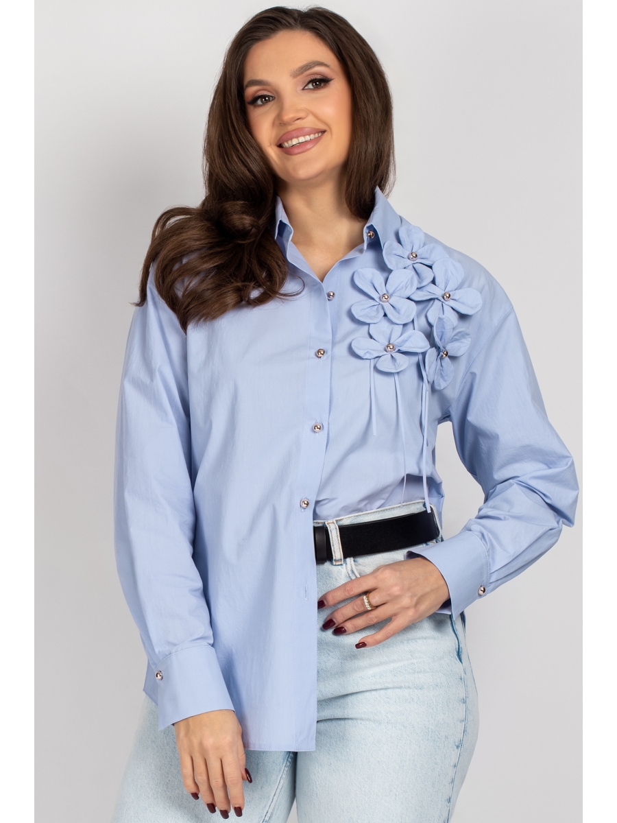 Блузка 820 нежно-голубой 6616₽