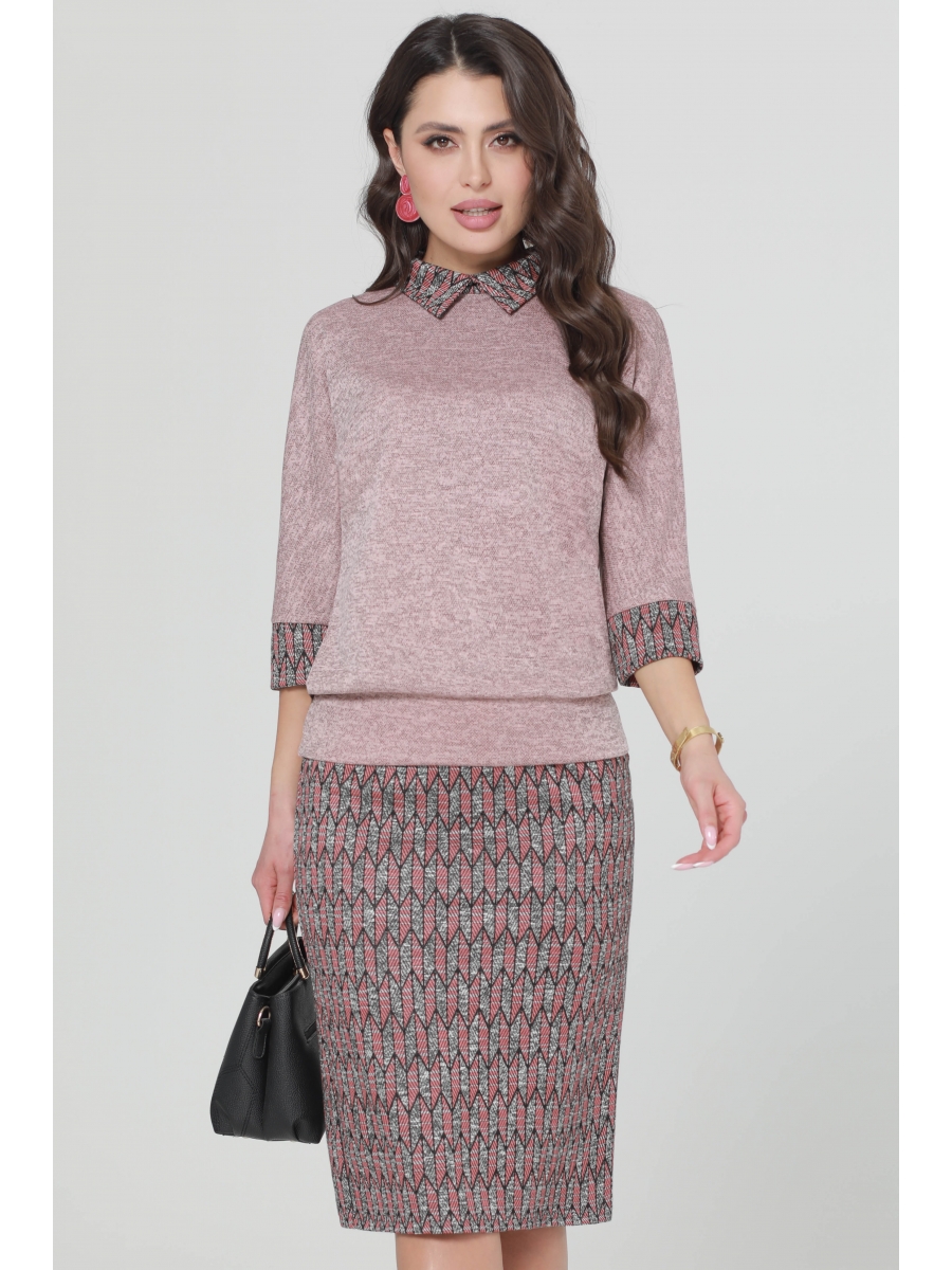 

Юбочные костюмы К-0365, Розовый, К-0365