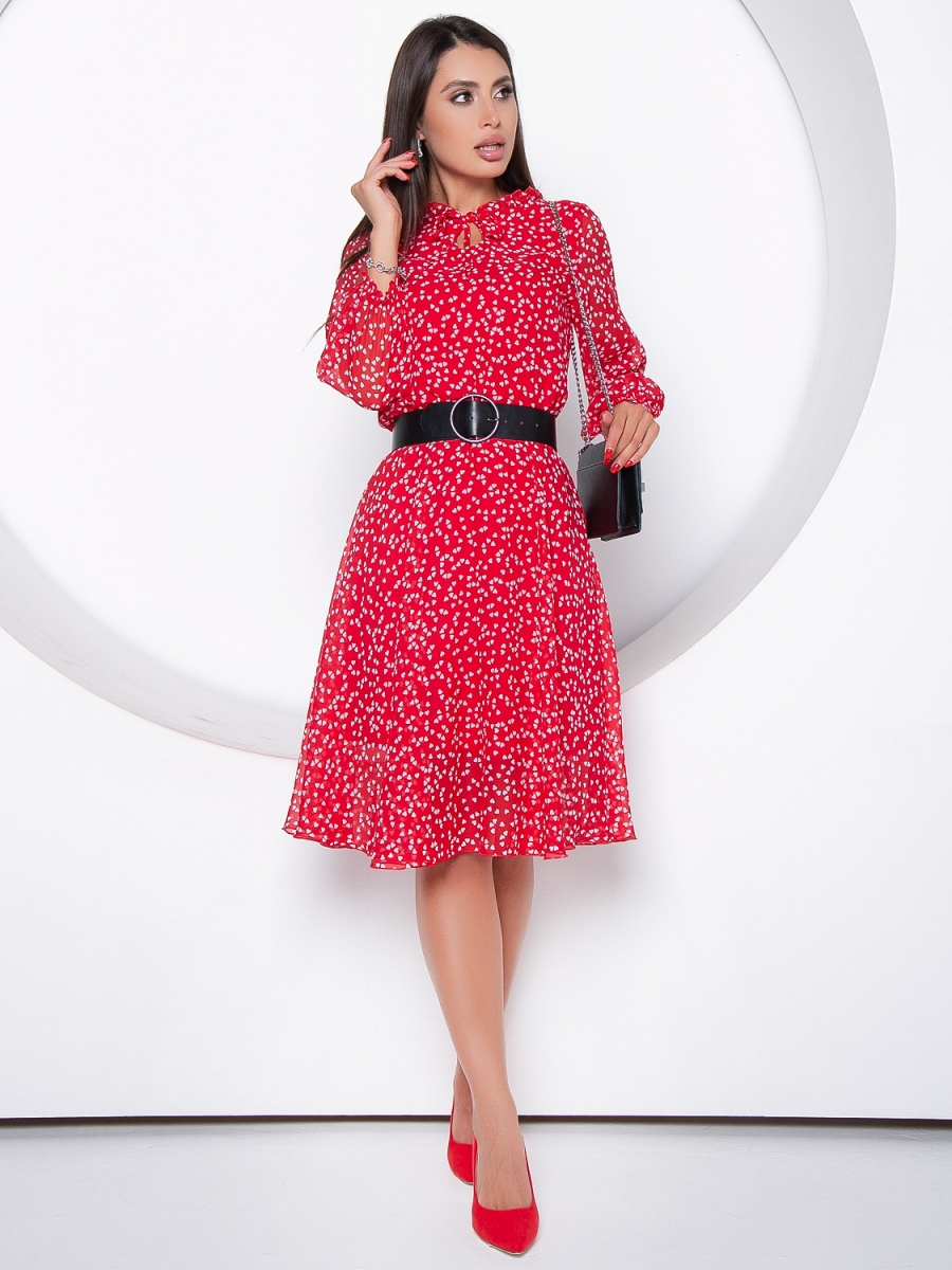 

Платье П463, Красный, П463