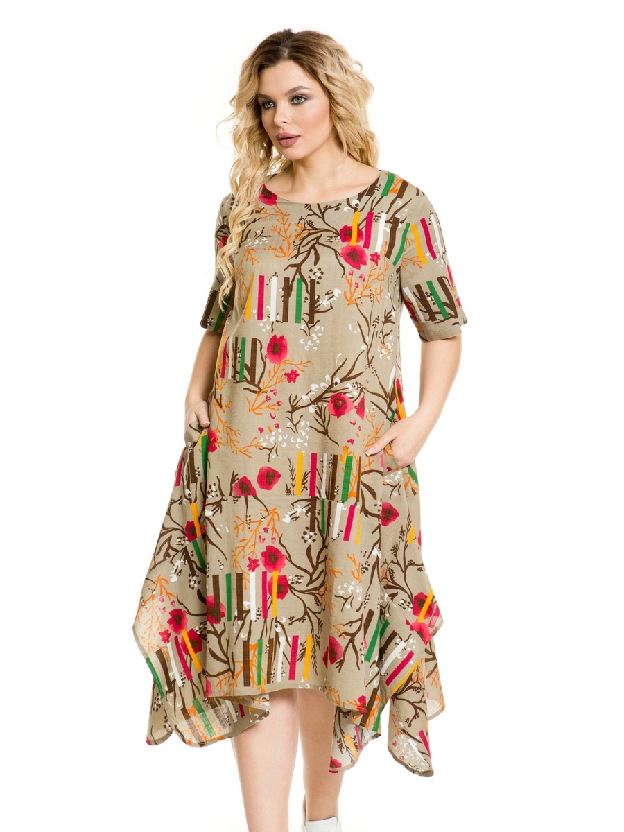 

Платье 886-1, Мультиколор, 886-1