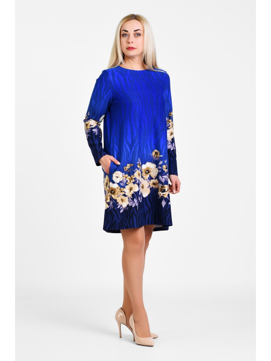 

Платье 1905023/1, Мультиколор;синий, 1905023/1