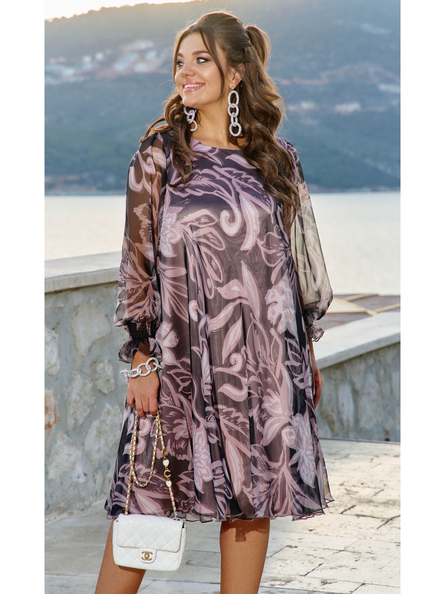 Платье 23833 дизайн цветы