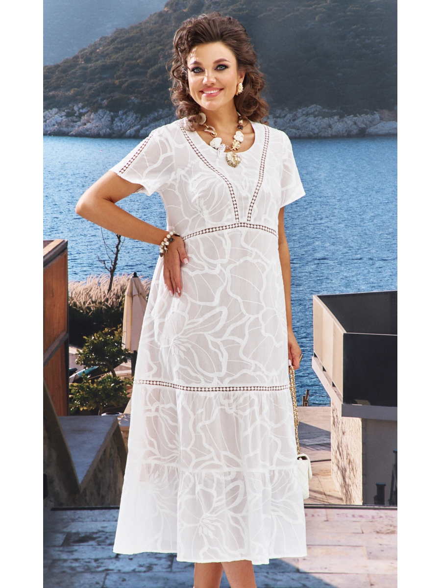 Платье 25533 жемчужный