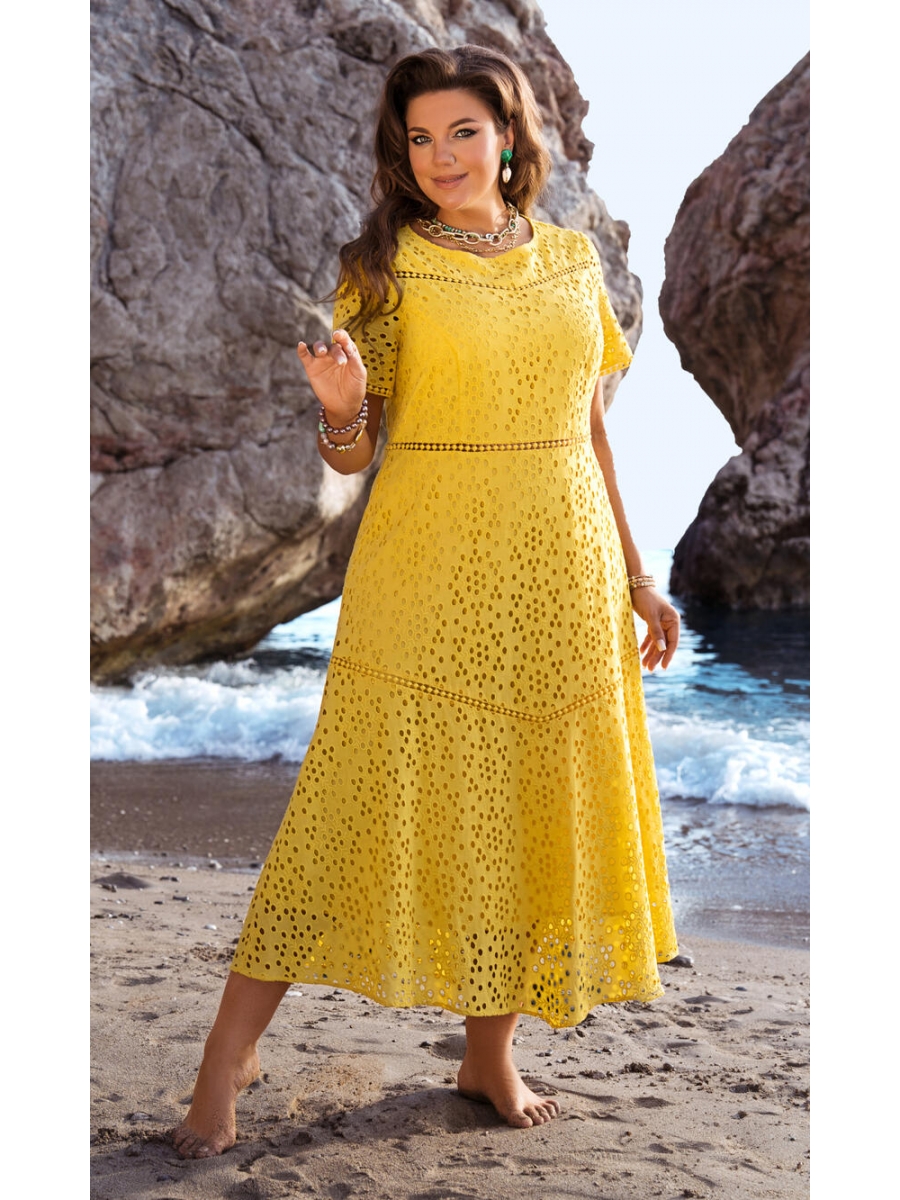 Платье 25573 желтое 12766₽