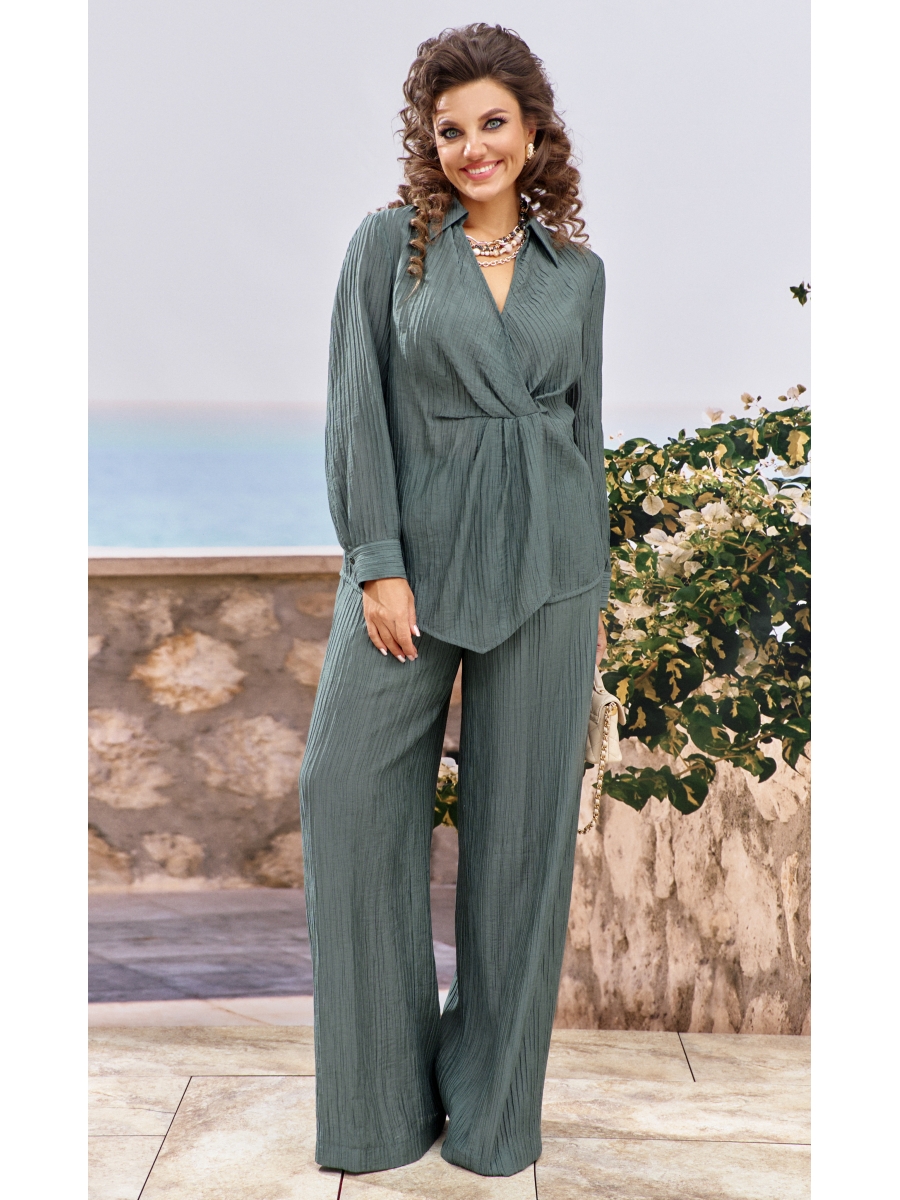 Брючные костюмы 24903 темно-зеленый 11311₽