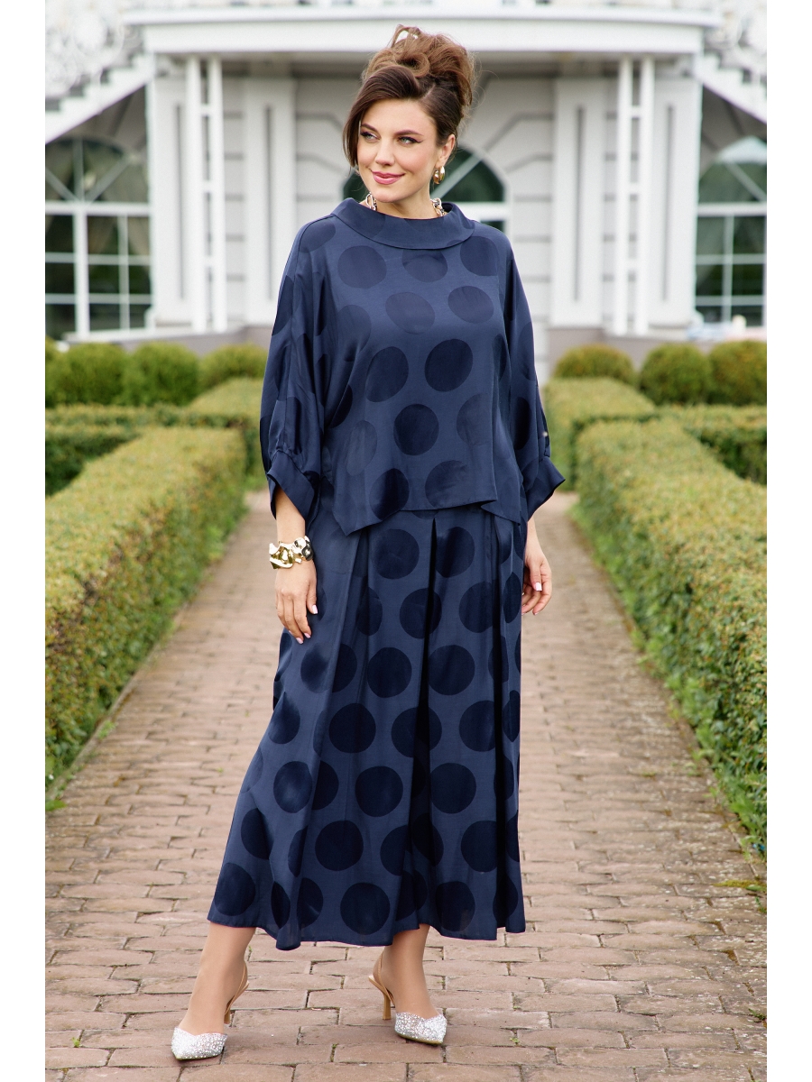 Брючные костюмы 25983 темно-синий 12931₽